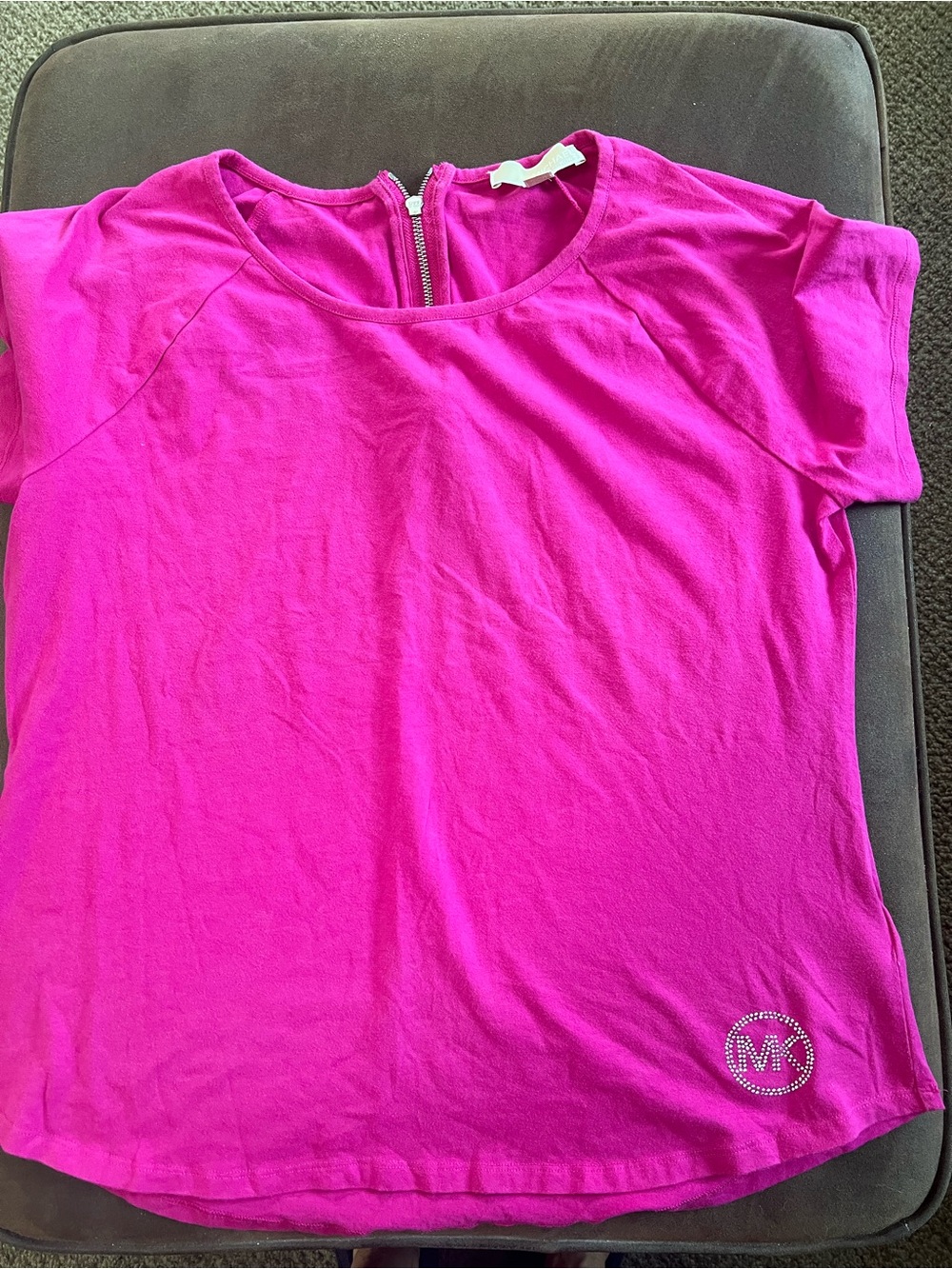 Michael Kors Bright Fuchsia Short Sleeve Tee